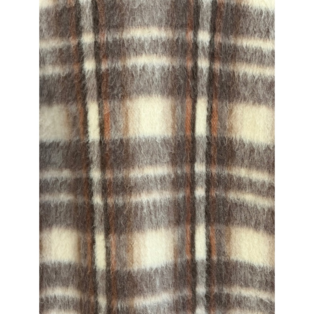 Vintage‎ Marbore France Wool Coat Plaid Size Medium FABULOUS - Picture 6 of 9